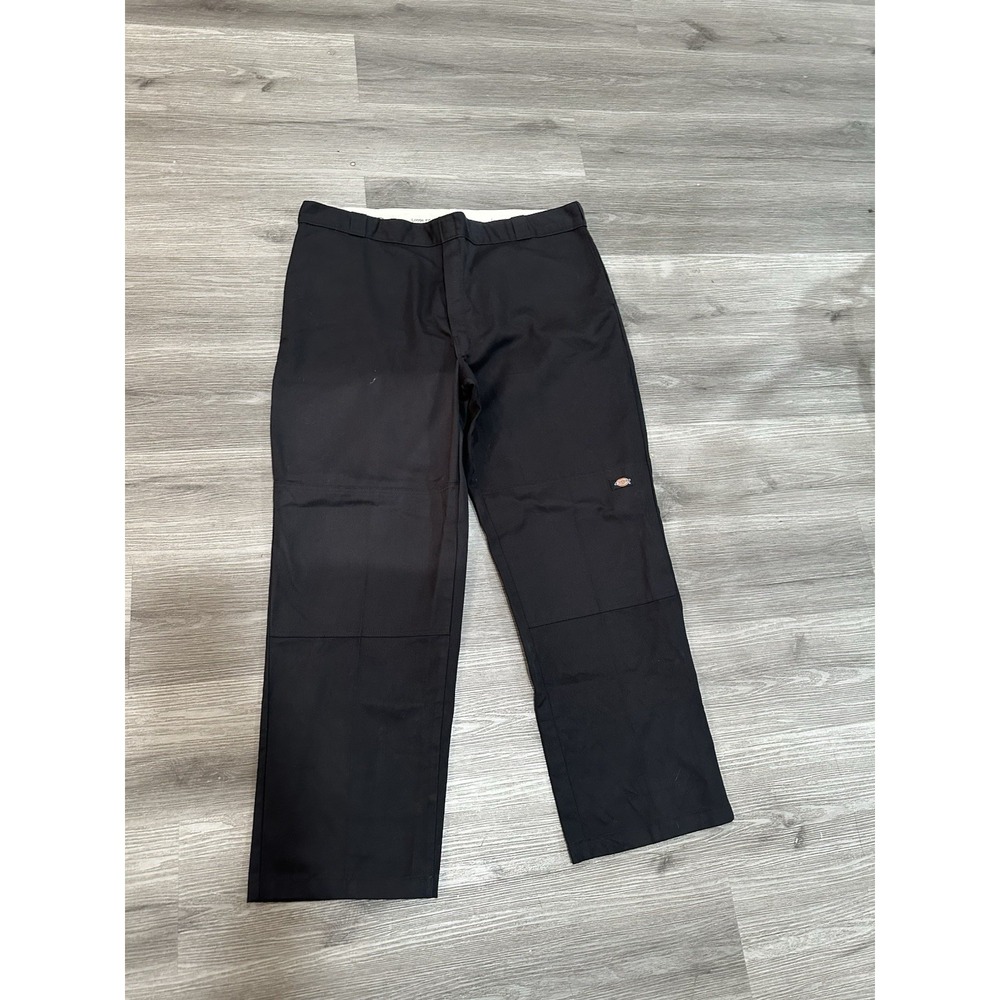 Dickies Men's Loose Fit Double Knee Work 44x32 Black‎
